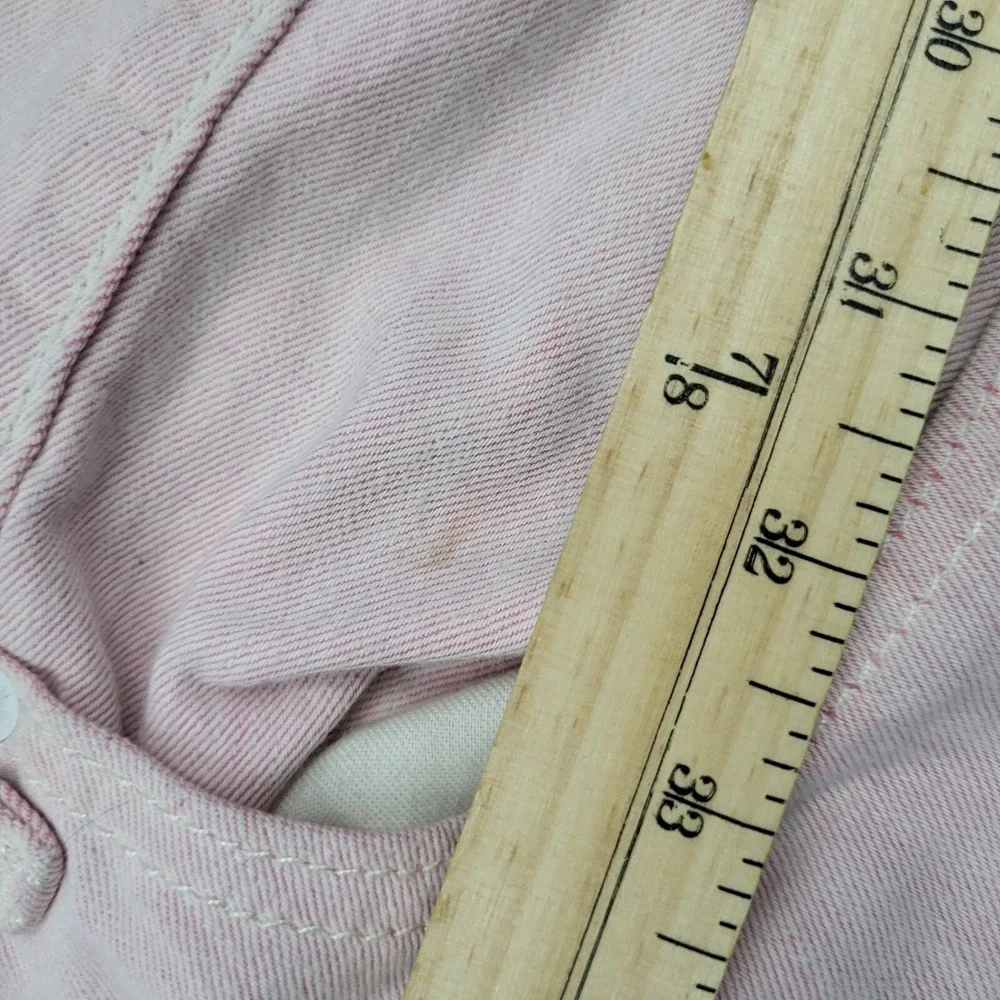 Levis 501 Original Mens Straight Leg Button Fly Pink Denim Jeans‎ 40x30